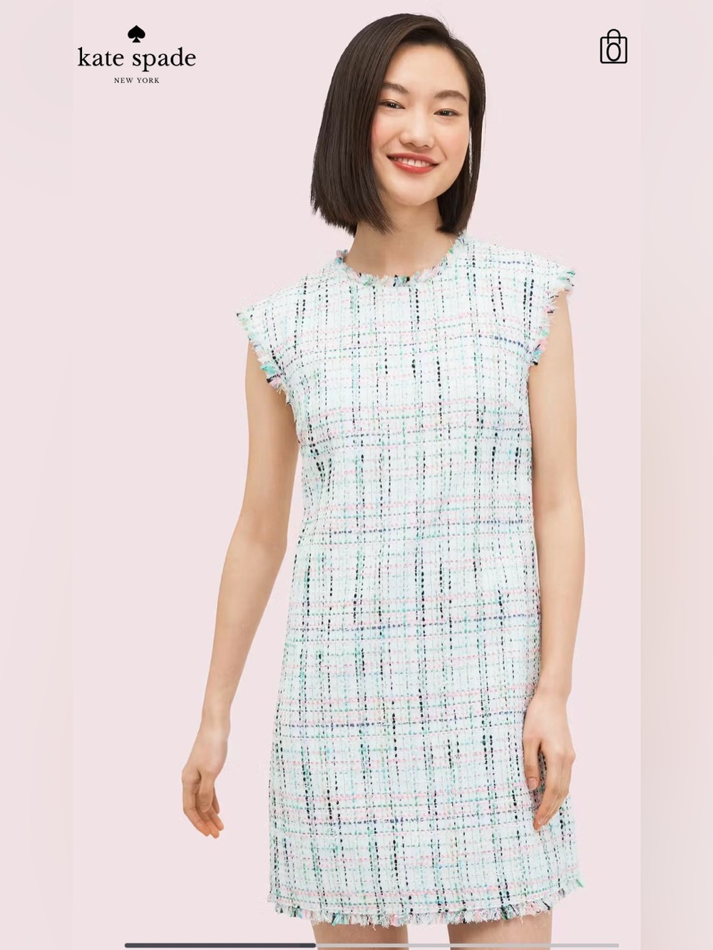 NWOT kate spade pastel tweed shift dress